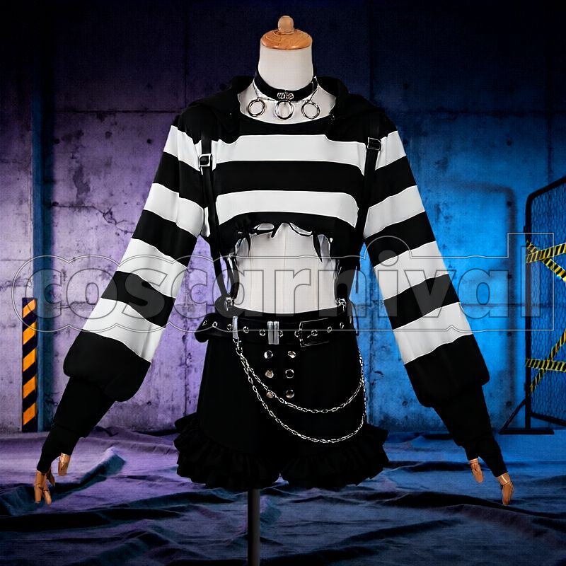 Saku Cellmates Prisoner No. 039 Cosplay cosplay costume from NIJISANJI Sasaki, front view 2