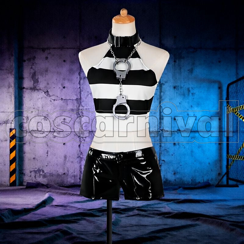 Yuika Cellmates Prisoner No. 417 Cosplay cosplay costume from NIJISANJI Shiina, front view 4