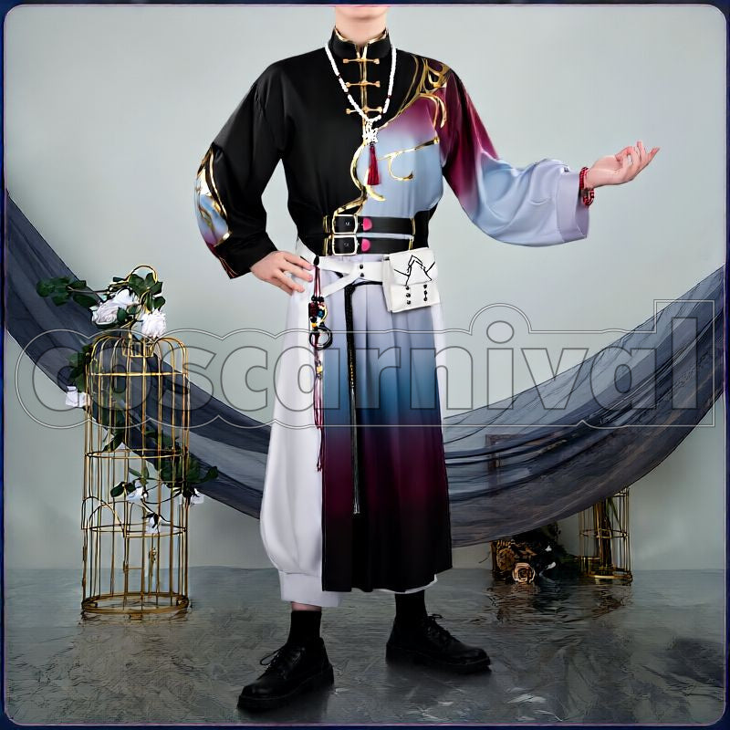 Akira China-Style New Cosplay cosplay costume from NIJISANJI Shikinagi, front view 3