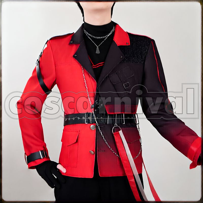 4th Anniversary Seraph Dazzlegarden 3D Outfit Cosplay cosplay costume from Nijisanji VOLTACTION, front view 4