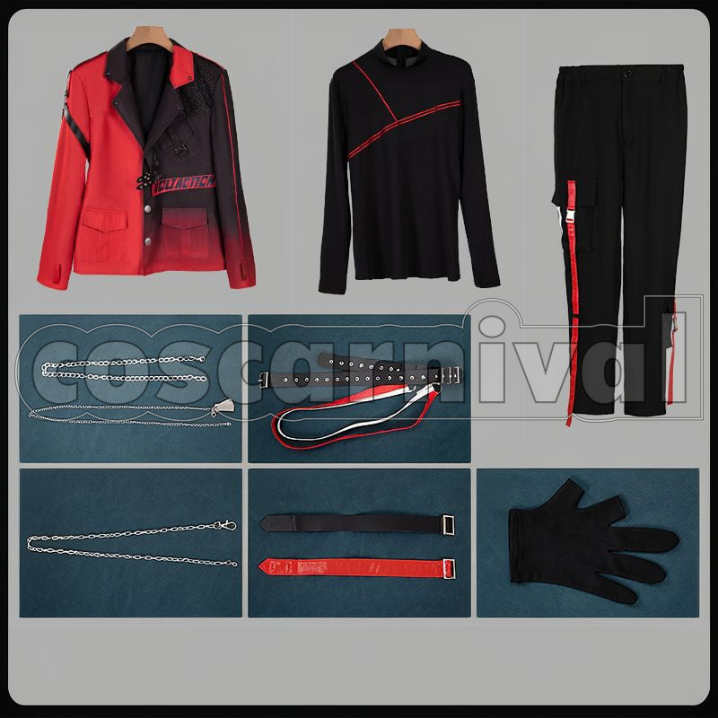 4th Anniversary Seraph Dazzlegarden 3D Outfit Cosplay cosplay costume from Nijisanji VOLTACTION, set view