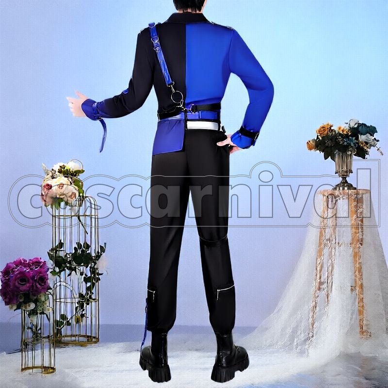 4th Anniversary Shikinagi Akira 3D Outfit Cosplay cosplay costume from Nijisanji VOLTACTION, back view