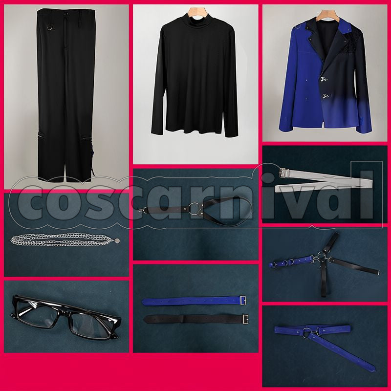 4th Anniversary Shikinagi Akira 3D Outfit Cosplay cosplay costume from Nijisanji VOLTACTION, set view
