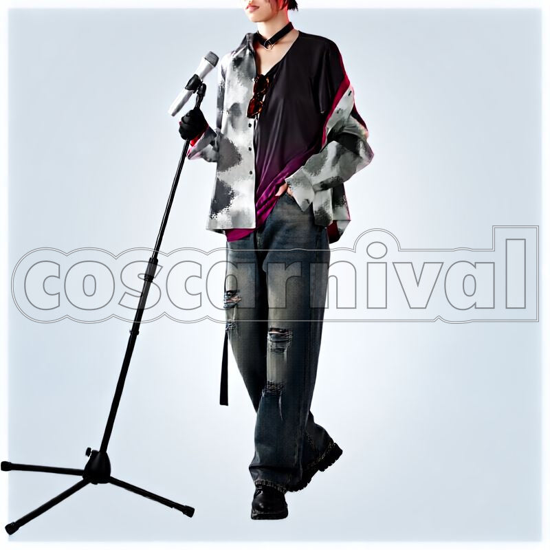 Hibari Band Outfit Cosplay cosplay costume from NIJISANJI Watarai, front view 1