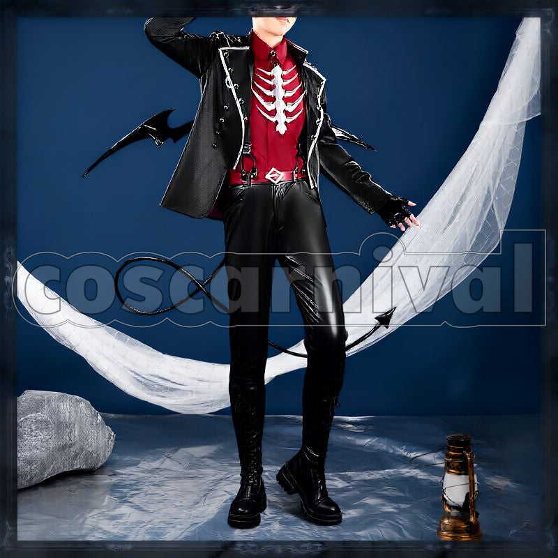 Hibari Devil Outfit without Wings and Tail Cosplay cosplay costume from Nijisanji Watarai, front view 2