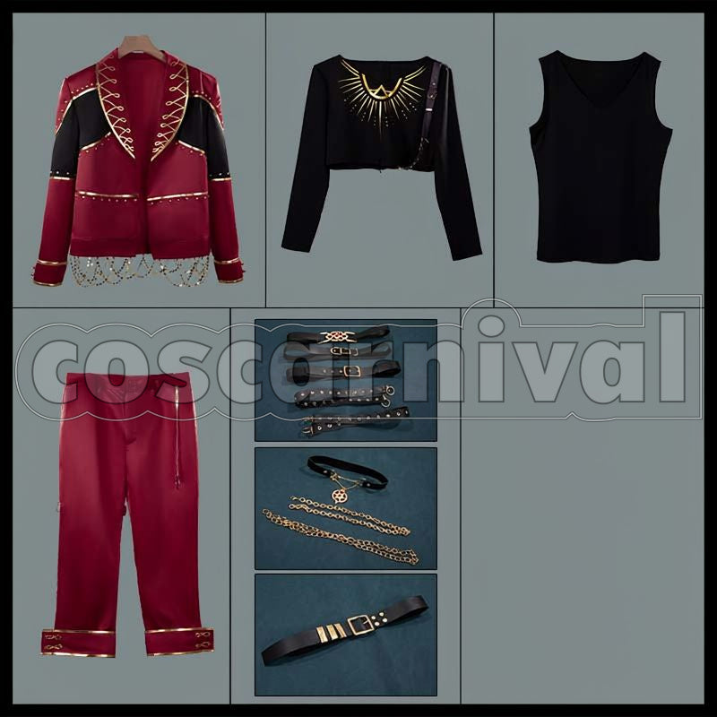 Hibari FUSION LIVE IMPACT Sun Team Merch Outfit Cosplay cosplay costume from NIJISANJI Watarai, set view