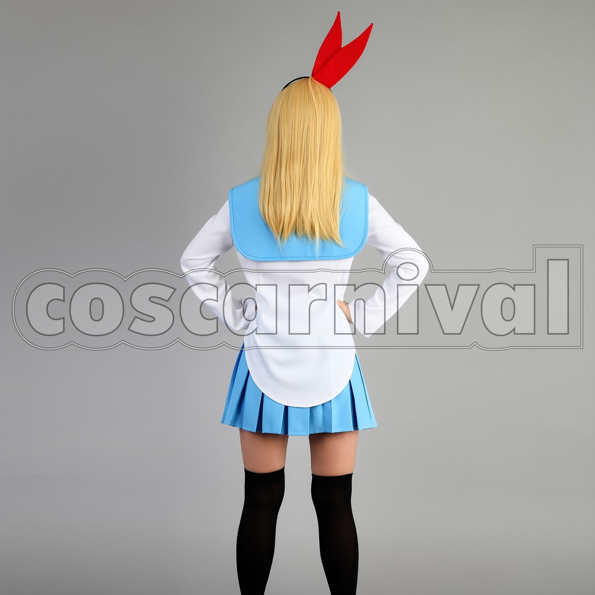 Chitoge Kirisaki Bonyari High School 2nd Year Girls cosplay costume from Nisekoi, back view