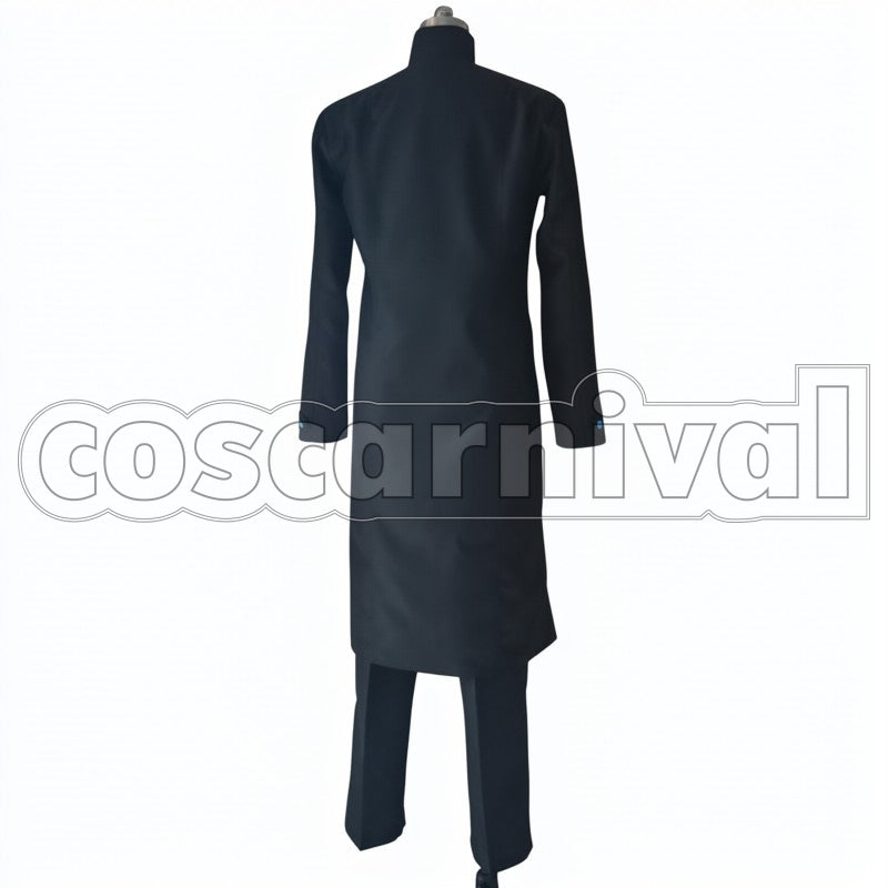 Gold cosplay costume from One Piece Film:, back view