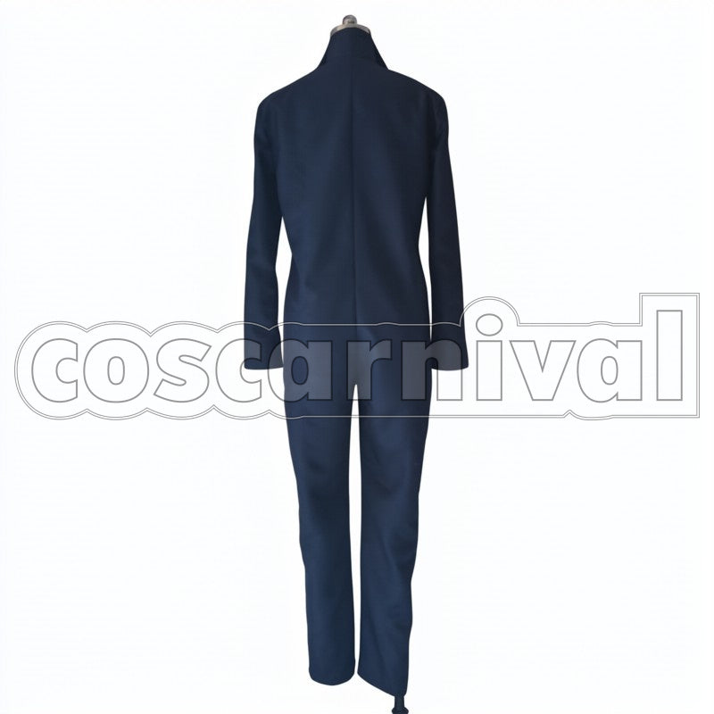 Gold cosplay costume from One Piece Film:, back view