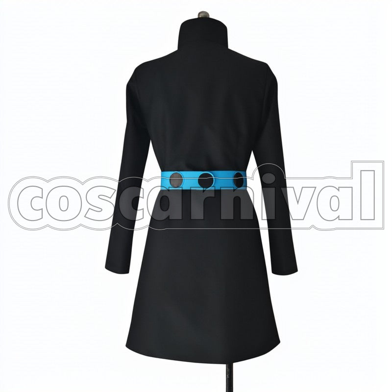 Gold cosplay costume from One Piece Film:, back view