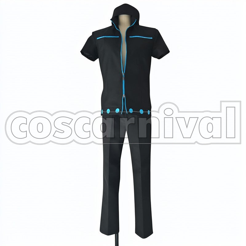 Gold cosplay costume from One Piece Film:, front view