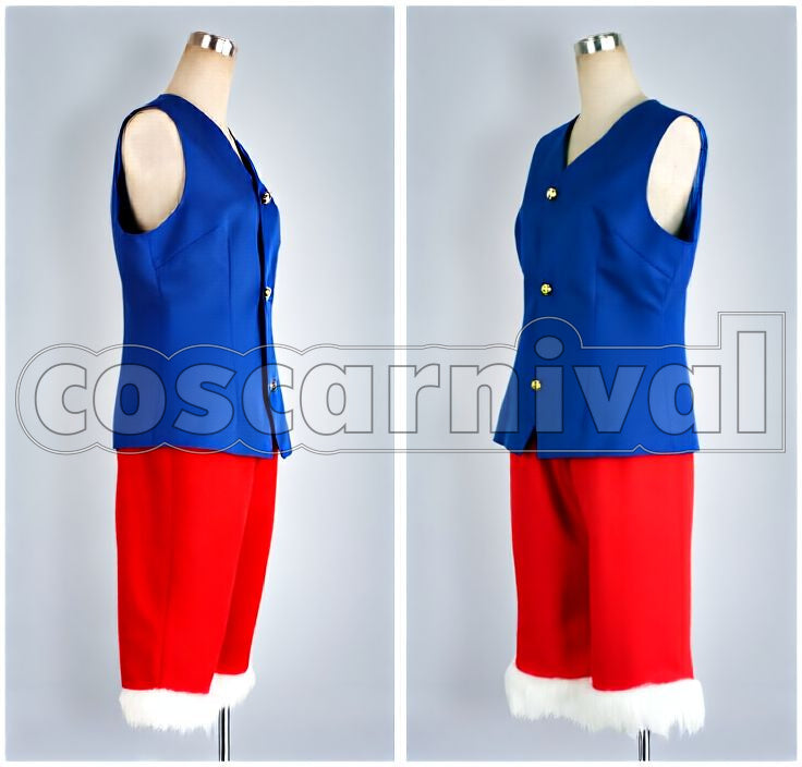Monkey D. Luffy Cosplay cosplay costume from One Piece, side view