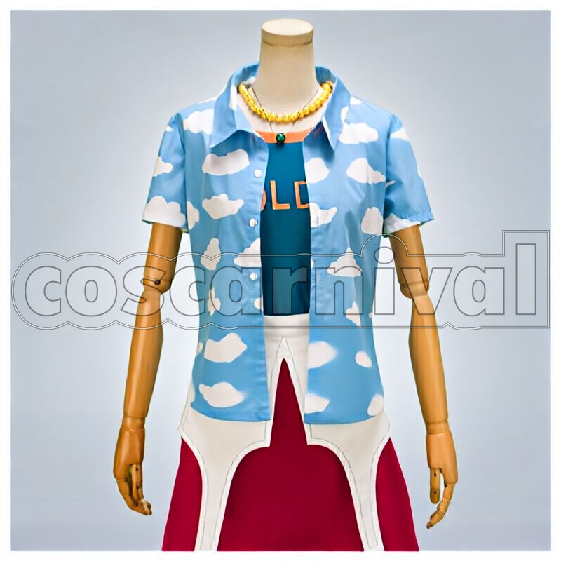 Ms. Goldenweek Cosplay cosplay costume from One Piece, front view 1