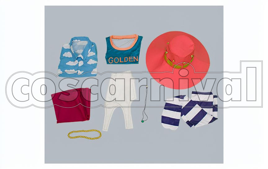 Ms. Goldenweek Cosplay cosplay costume from One Piece, set view