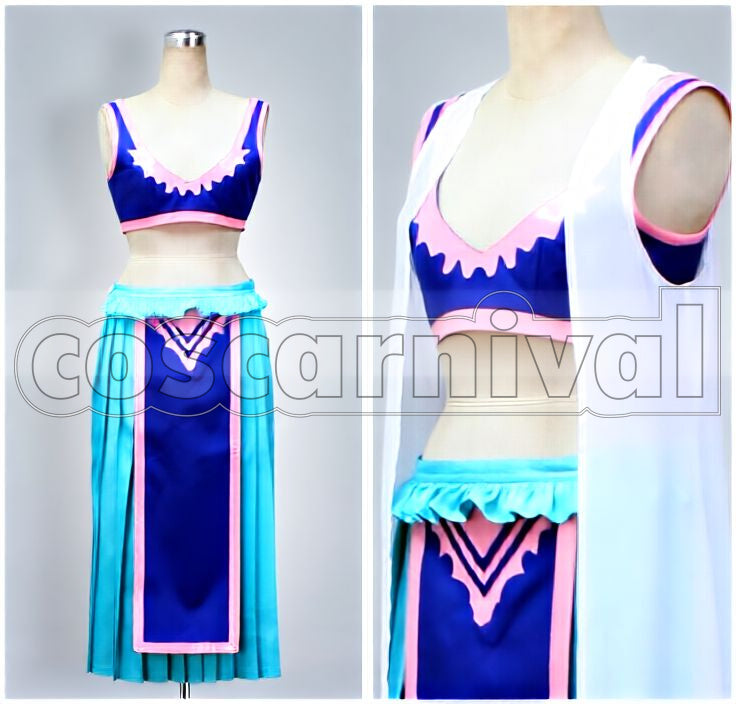 Nefertari Vivi Dancer Outfit Cosplay cosplay costume from One Piece, front view 3