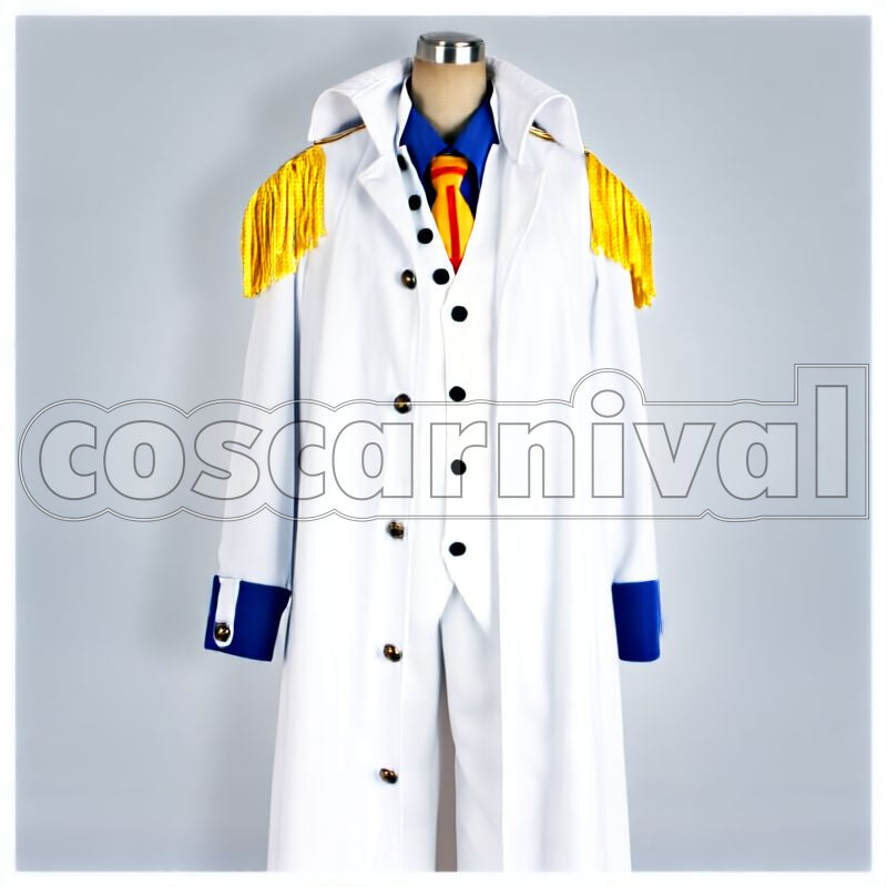 Three Admirals Aokiji Full Set Cosplay cosplay costume from One Piece, front view 1