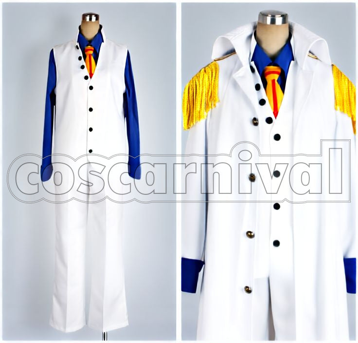 Three Admirals Aokiji Full Set Cosplay cosplay costume from One Piece, front view 3