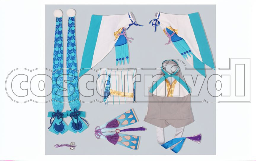 Bikuni Awakened Cosplay cosplay costume from Onmyoji Yao, set view
