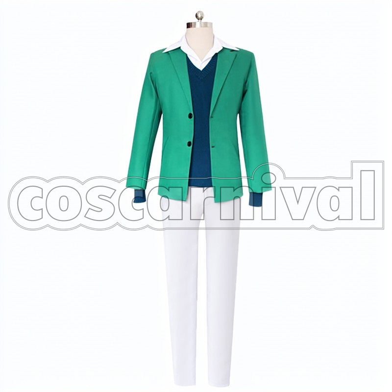 orange cosplay costume, front view