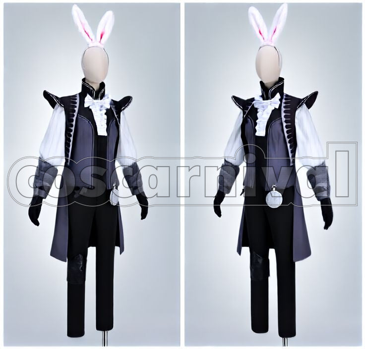 Hughes Crybaby Bunny Cosplay cosplay costume from Otome Yusha, front view 2