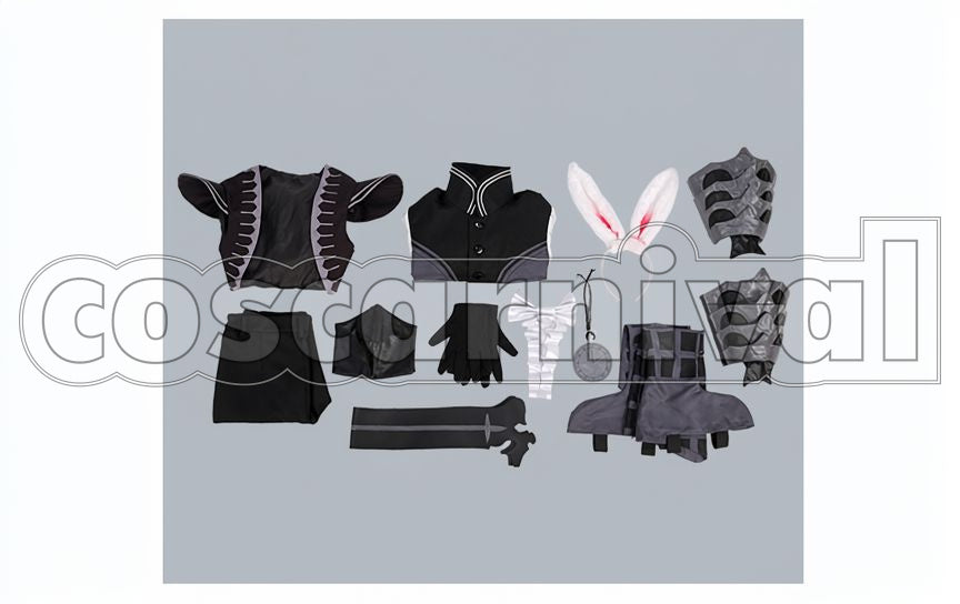 Hughes Crybaby Bunny Cosplay cosplay costume from Otome Yusha, set view