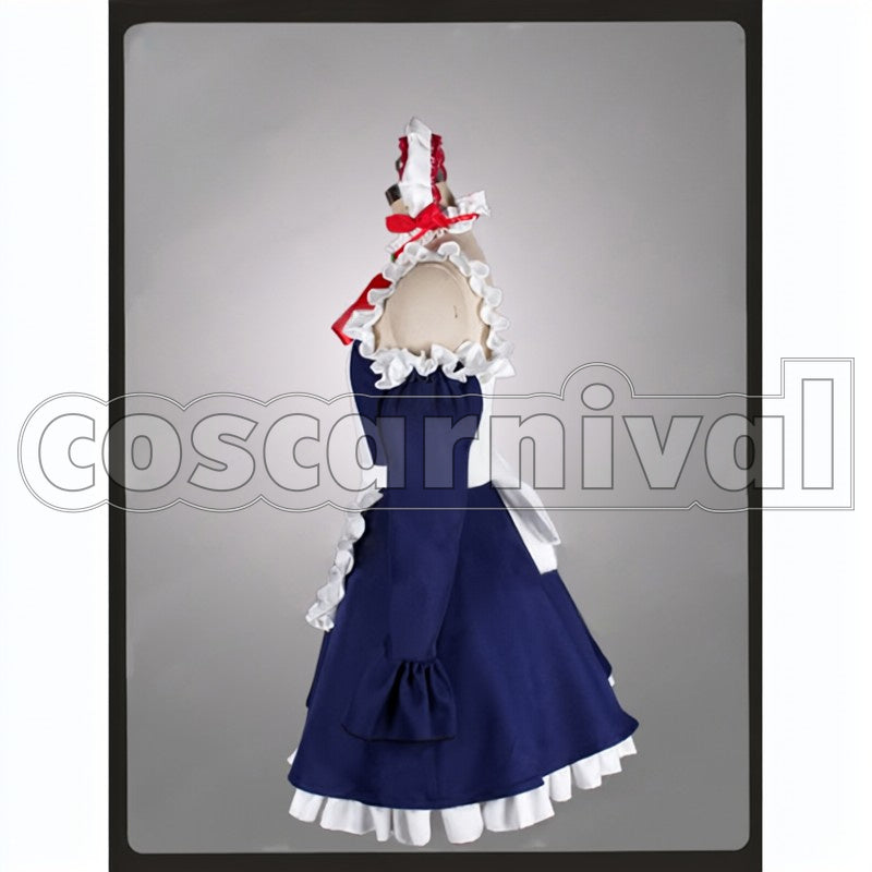 Company myuseru foaran cosplay costume from Outbreak, side view