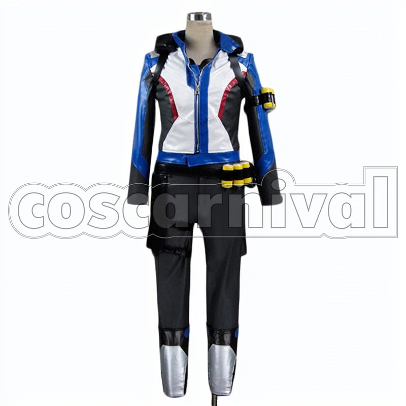 Soldier: 76 cosplay costume from Overwatch, front view