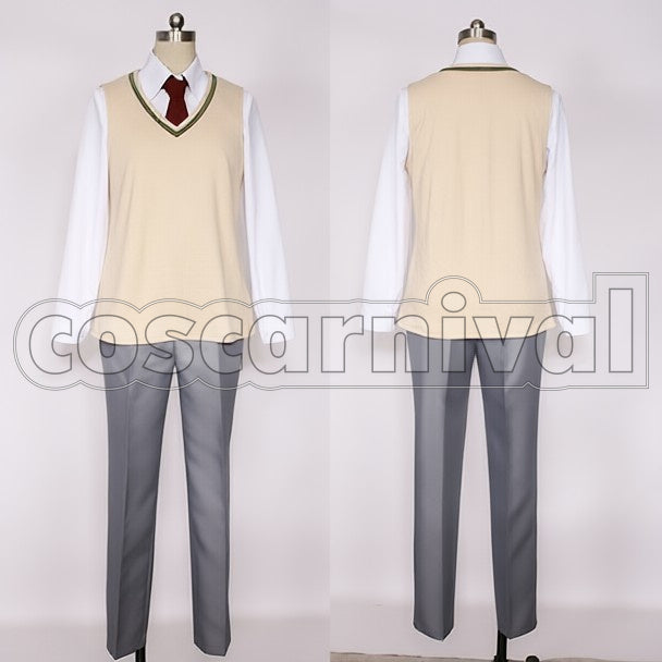 High School Shinichi Izumi cosplay costume from Parasyte West Fukuyama, front view 2