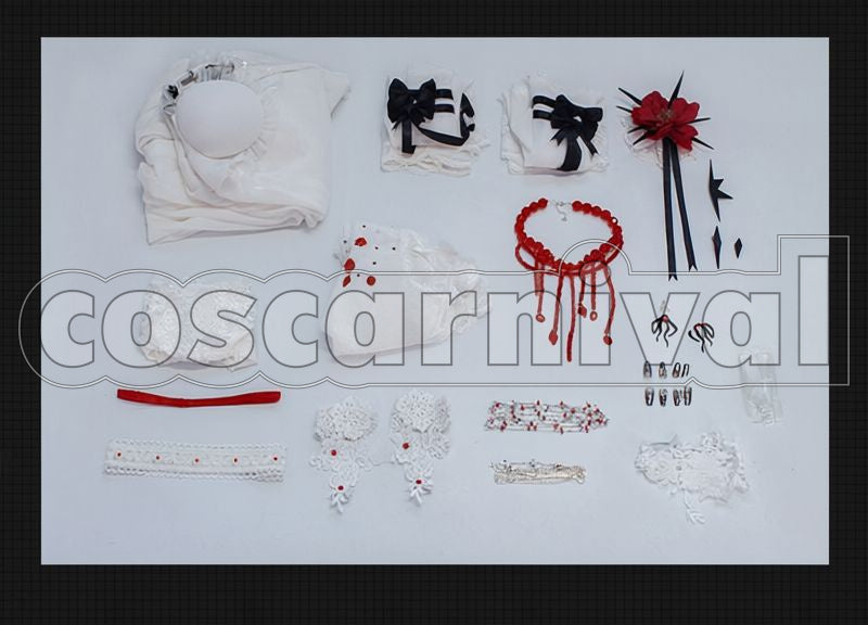 Nowhere Coquelic Cosplay cosplay costume from Path to, accessory set view