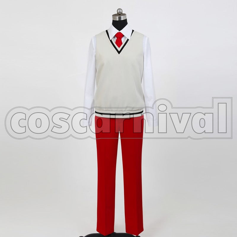 Shoma Takakura Metropolitan Gaien West High School cosplay costume from Penguindrum, front view 3