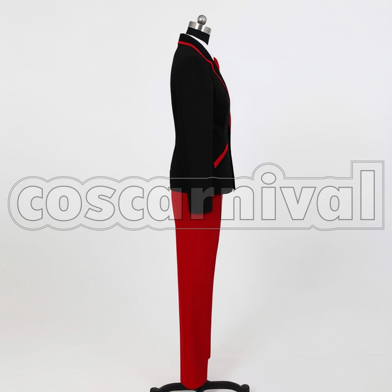 Shoma Takakura Metropolitan Gaien West High School cosplay costume from Penguindrum, side view