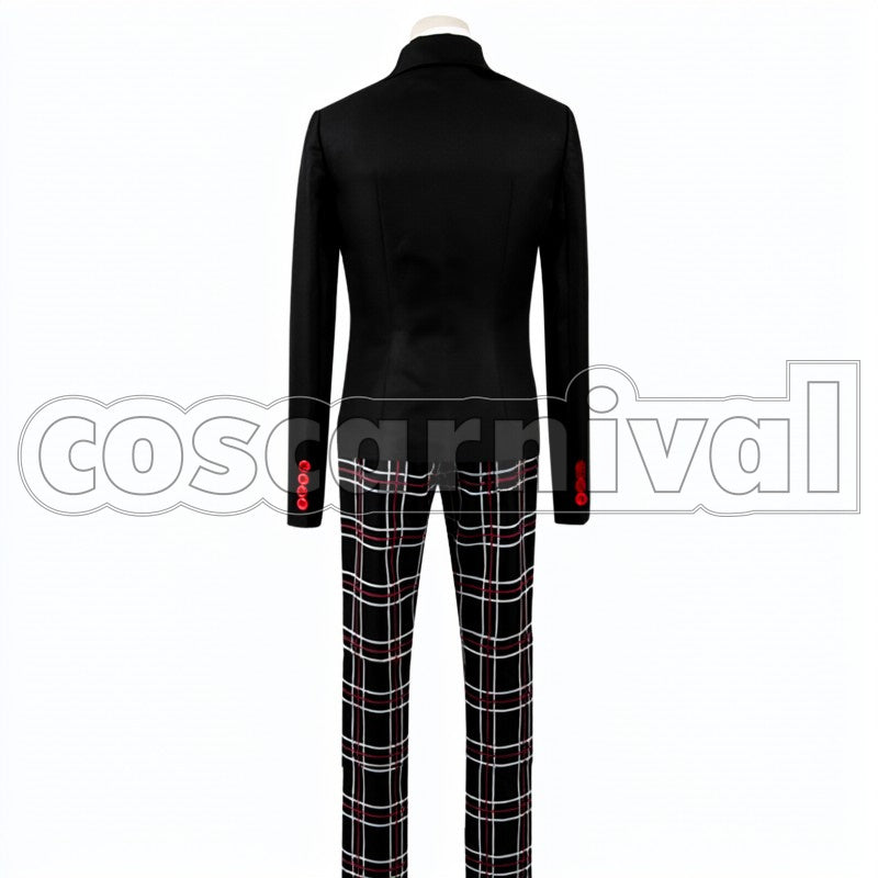 Protagonist cosplay costume from Persona 5, back view