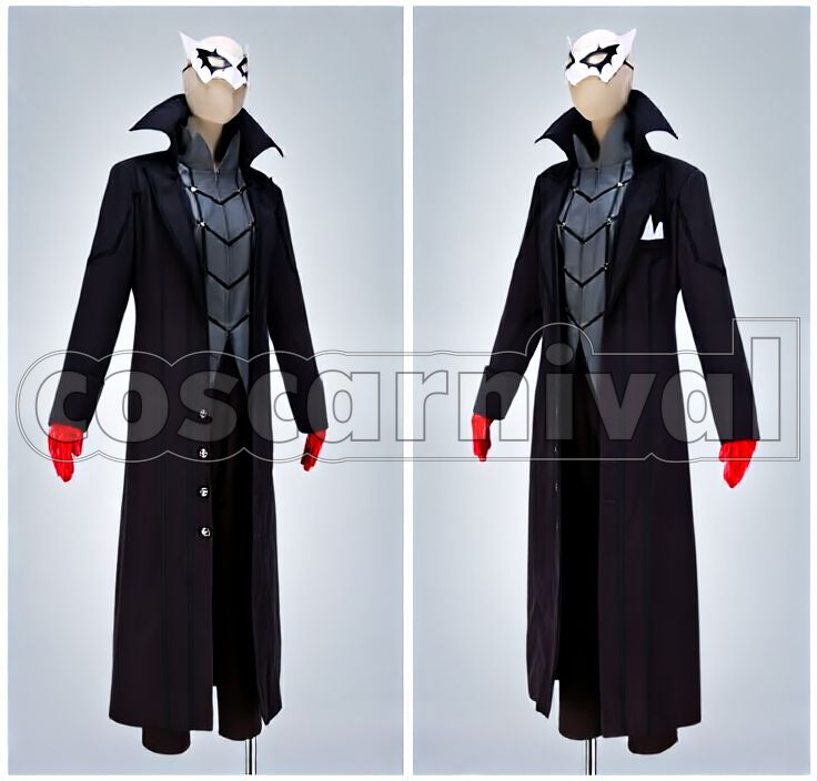 Protagonist Joker Phantom Thief Battle Cosplay cosplay costume from Persona 5, protagonist joker phantom thief battle 39175 front view 2