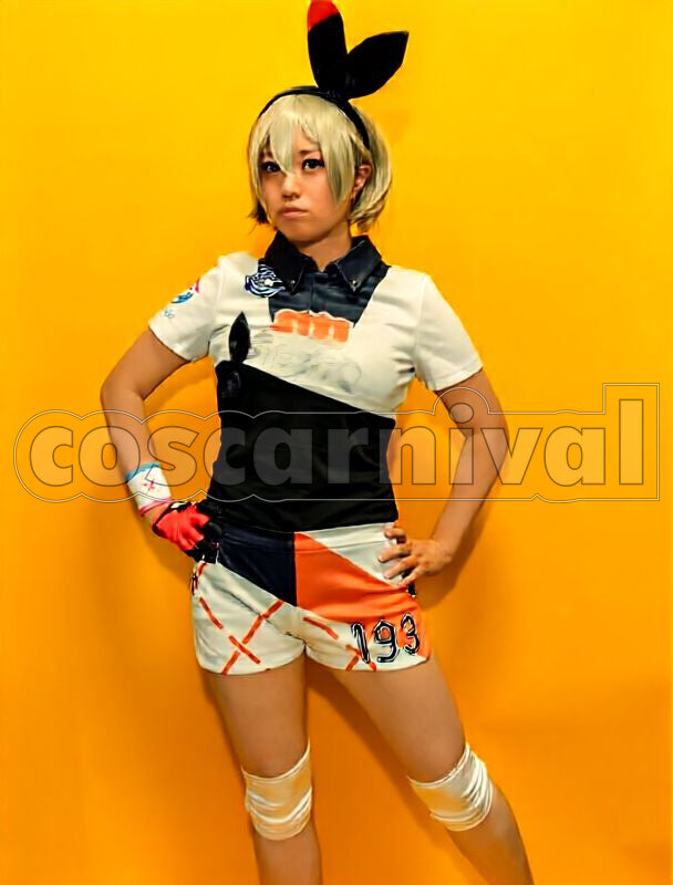 Sword and Shield Bea Cosplay cosplay costume from Pokémon, front view 5