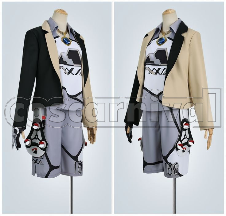 Sword and Shield Gym Leader Gordie Cosplay cosplay costume from Pokémon, front view 2