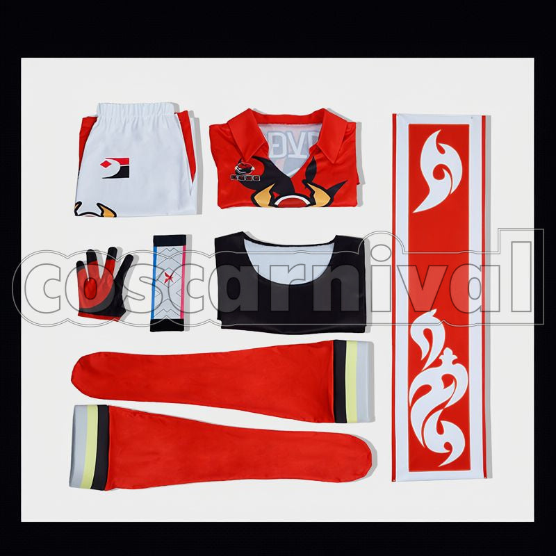 Sword and Shield Gym Leader Kabu Cosplay cosplay costume from Pokémon, set view