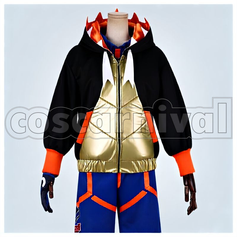 Sword and Shield Gym Leader Raihan Embroidered Version Cosplay cosplay costume from Pokémon, front view 1