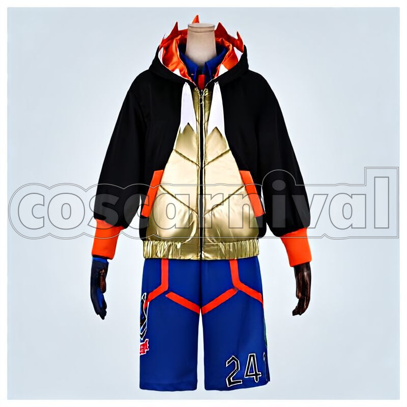 Sword and Shield Gym Leader Raihan Print Version Cosplay cosplay costume from Pokémon, front view 1