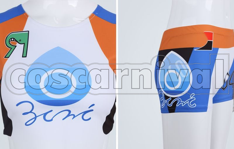 Sword and Shield Nessa Cosplay cosplay costume from Pokémon, detail-2