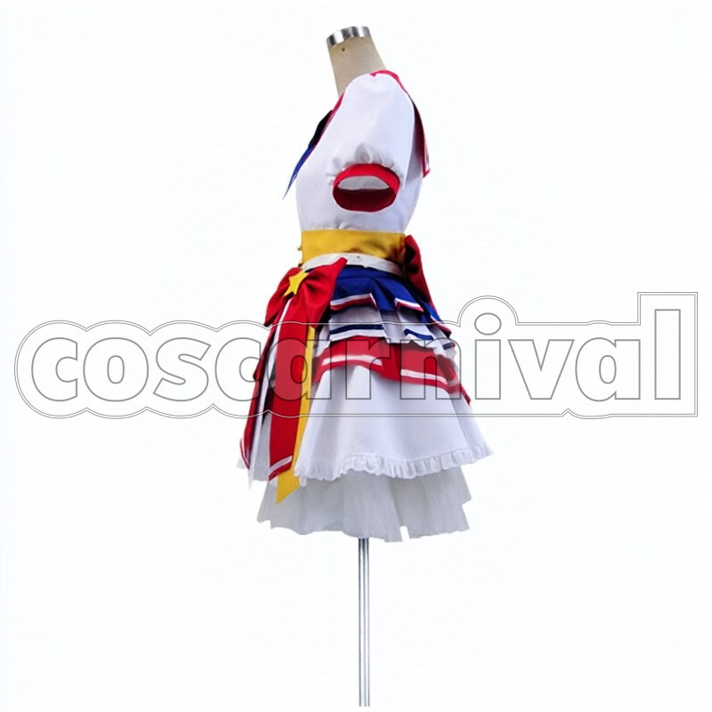 reona wesuto cosplay costume from PriPara Dressing Paf, side view