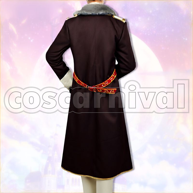 Arthur Central Kingdom Ballad of The Dog Whisperer's Auroral Prayer Cosplay cosplay costume from Promise of Wizard, back view