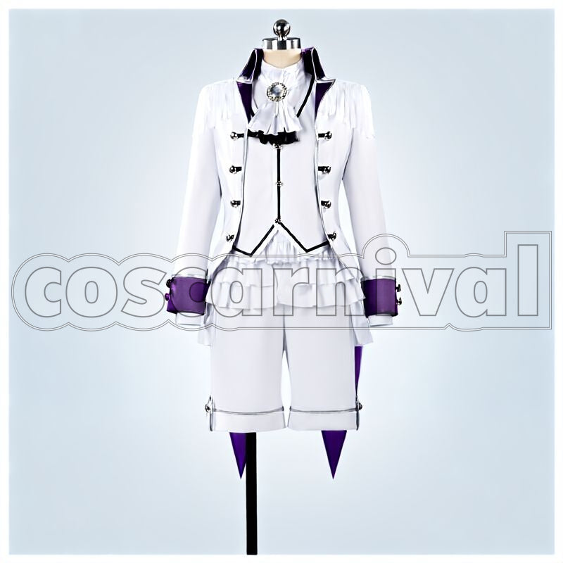 White Northern Country 1st Anniversary * Flowers for You, Magic for the Sky Cosplay cosplay costume from Promise of Wizard, front view 1