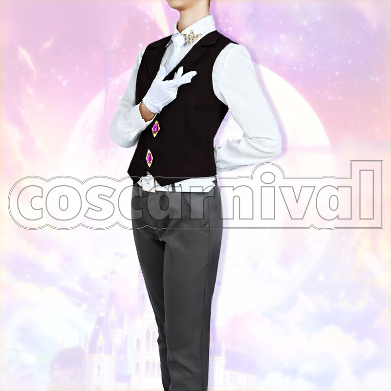 White, Snow Northern Country Adult Version Cosplay cosplay costume from Promise of Wizard, front view 4