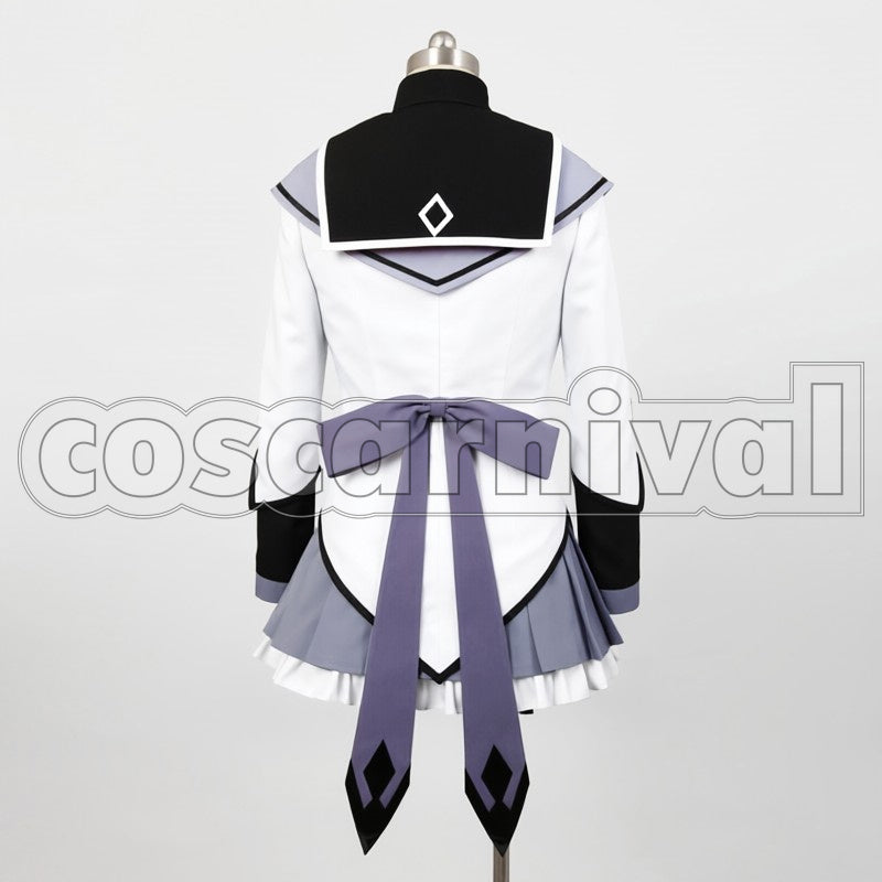Magica Homura Akemi cosplay costume from Puella Magi Madoka, back view