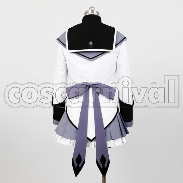 Magica Homura Akemi cosplay costume from Puella Magi Madoka, back view