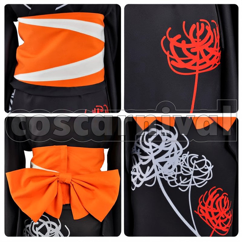 Magica the Movie Homura Akemi Yukata cosplay costume from Puella Magi Madoka, detail-1