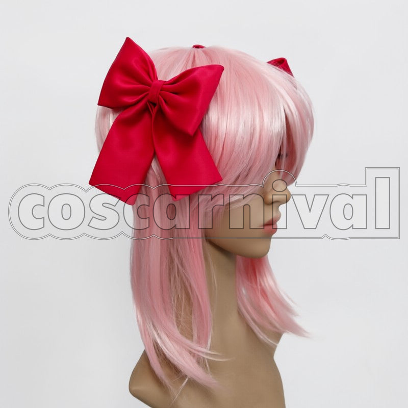 Magica Madoka Kaname cosplay costume from Puella Magi Madoka, side view 2