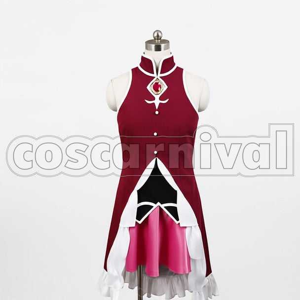 Magica Kyoko Sakura cosplay costume from Puella Magi Madoka, front view