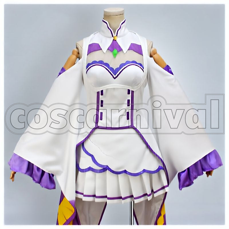 Life in Another World Emilia Cosplay cosplay costume from Re:Zero − Starting, front view 10