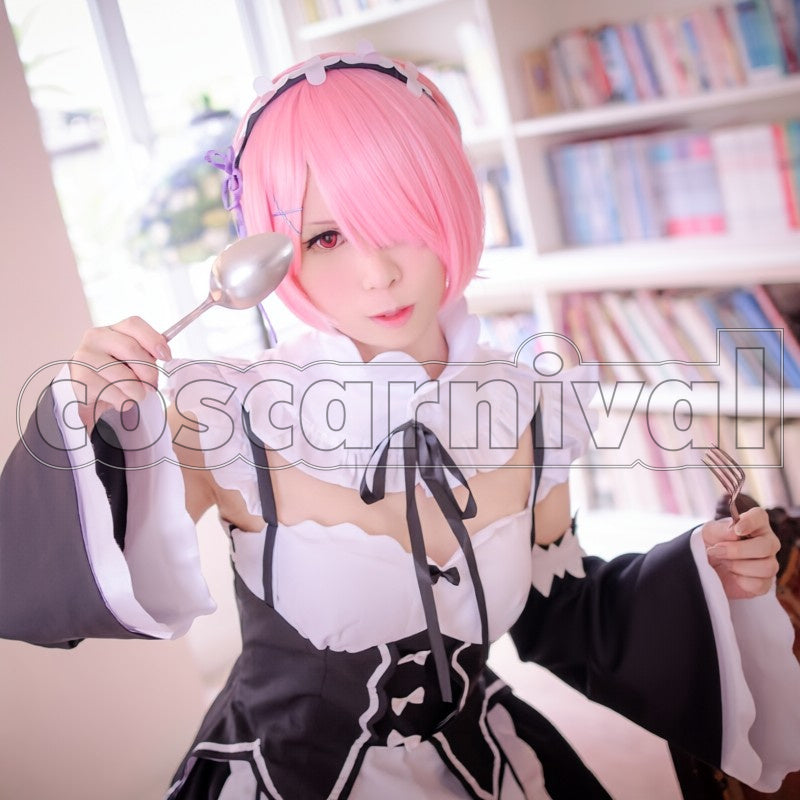 in Another World- Rem Ram cosplay costume from Re:Zero -Starting Life, detail-1
